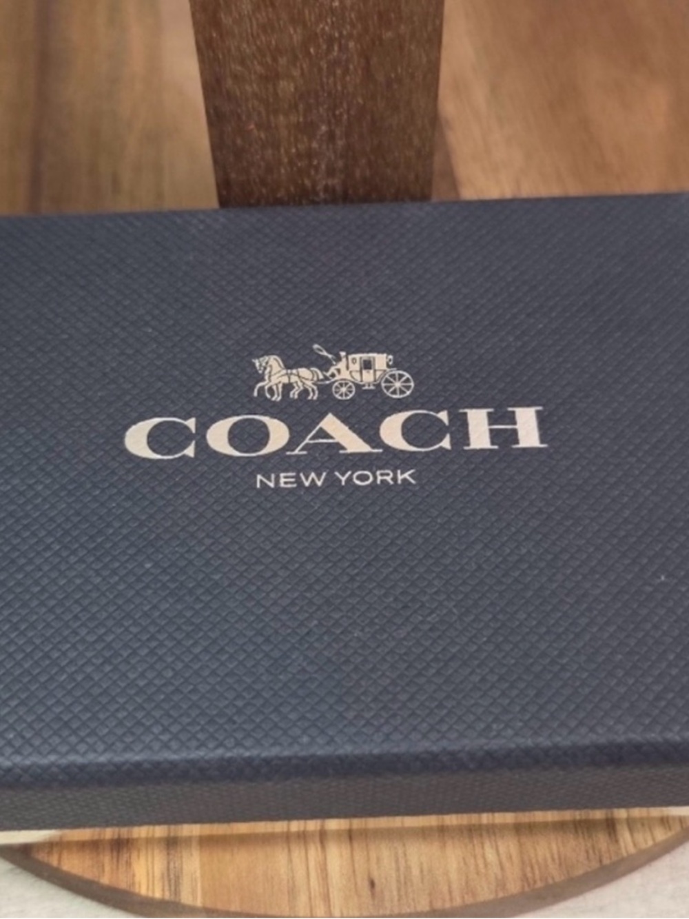 Coach Rexy Black Leather Card Case with Colorful Patch design *new - Picture 6 of 7